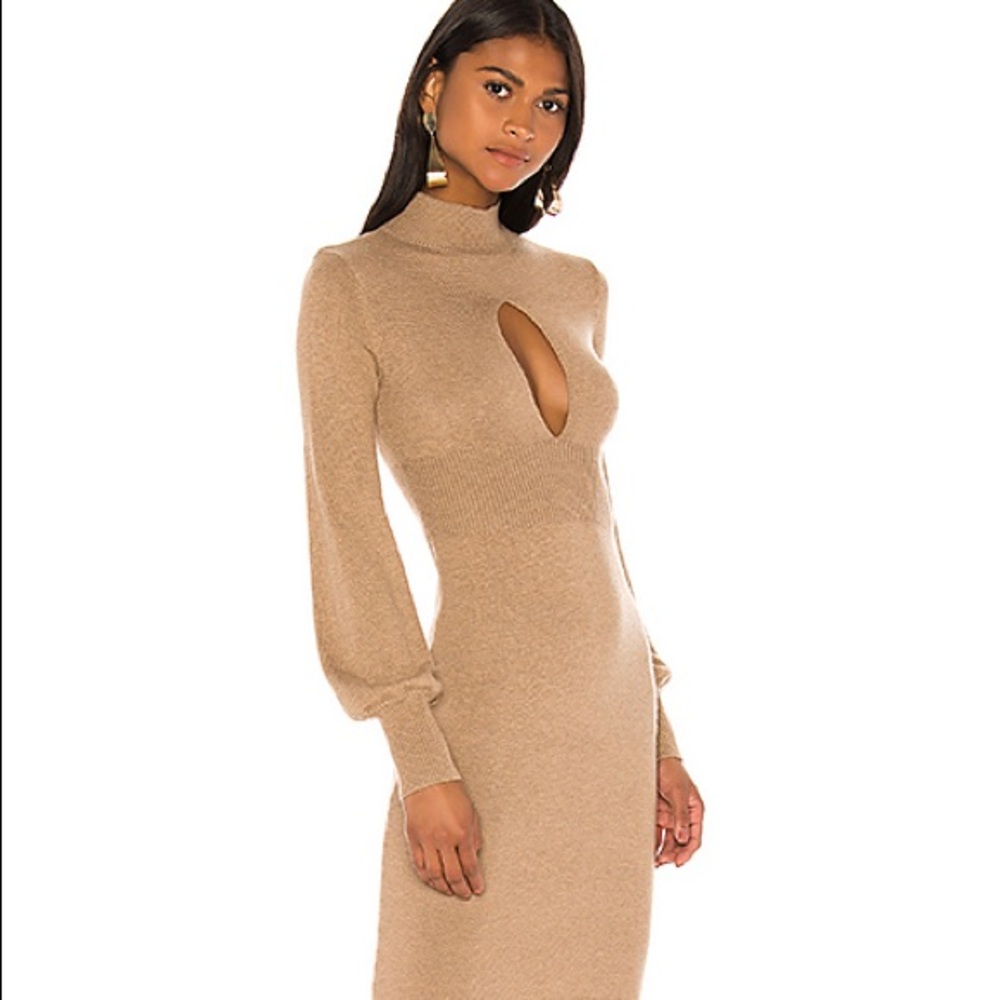 Camila Coelho Elise Dress in Camel